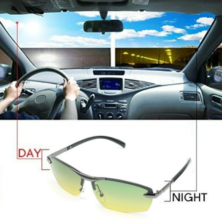 Anti Glare Day and Night Vision Men's Polarized Sunglasses for Driving Reduce Eye Strain