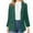Green, variant on IROINNID Women's Blazer Jacket Long Sleeve Solid Color Turndown Lapel Outwear, Loose Business Attire Cardigan Jacket