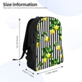 thumbnail image 4 of Honeii Lemons on Striped Print Laptop Backpack for Work, College, Travel, Daily Backpacks for Men Women, Sport Rucksack,Computer Bag, 4 of 8