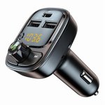 compatible T02 PD 24W Bluetooth Car Charger MP3 Player Multifunction Car Charger Adapter with 2USB,Type-C Ports_Perfect Gift
