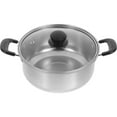 thumbnail image 1 of Estbridge Stainless Steel Pot Small Boiling Ramen Cooking Pan with Lid Large for Household, 1 of 1