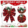 thumbnail image 3 of FOCUSNORM Christmas Tree Toppers Ribbon Bows House Decoration Supplies for Christmas Tree Decorating, 3 of 8