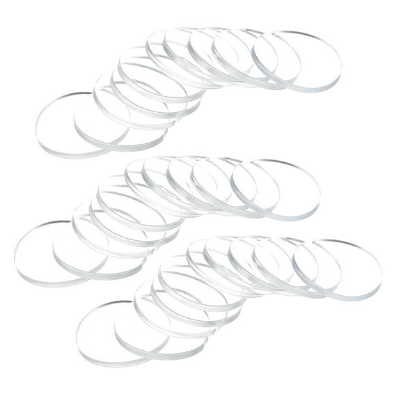 BESTOYARD 30Pcs Glass Table Rubber Spacer Durable Clear PP Anti Slip Protection Pads