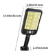 thumbnail image 3 of Fiudx Lámpara Solar de Pared para Exteriores, Lámpara Led Impermeable para Jardín, Sensor de Movimiento, Control Remoto, Modos de Iluminación Ajustables, Ideal para Villas, Patios y Garajes, Tamaño 3, 3 of 6