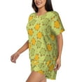 thumbnail image 2 of Haiem Cute Turtle Pattern Pajama Set for Women 2 Piece Lounge Set Short Sleeve Tops and Shorts Soft Sleepwear-3X-Large, 2 of 7