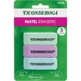 thumbnail image 4 of Ticonderoga Wedge Erasers, Pastel Colors, 3 Count, 4 of 4