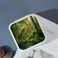 thumbnail image 4 of Autua Trees Sunlight Travel Jewelry Case Organizer for Necklace, Ring, Earring - Compact Size, Multiple Storage Spaces, Zipper Closure White, 4 of 5
