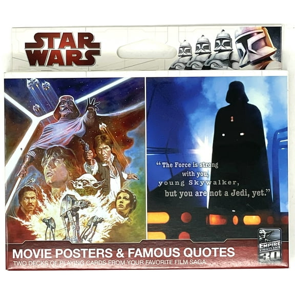 Star Wars Movie Posters & Famous Quotes Playing Cards