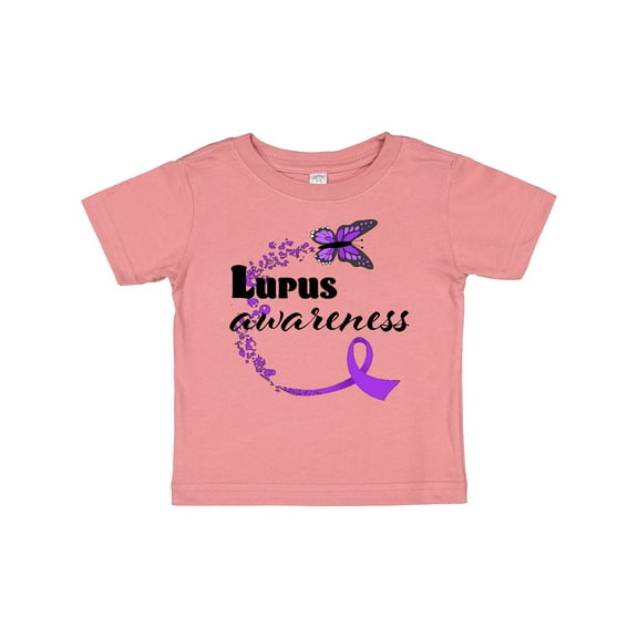 Inktastic Lupus Awareness butterfly ribbon Boys or Girls Baby T-Shirt