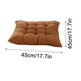 thumbnail image 2 of Ruroz Solid Chair Pad Super Soft Thick Washable Square Seat Cushion Chair Cushions Seat Cushions Chair Pads for Kitchen Dining Room(15.7" × 15.7"), 2 of 2