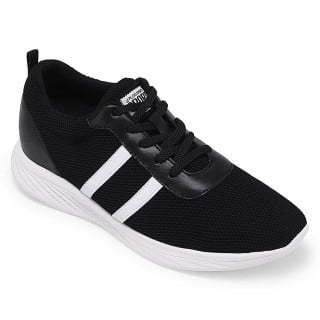 

CMR CHAMARIPA Elevator High Shoes For Men Hidden Heel Casual Shoes Men Black Sneakers 6CM / 2.36 Inches