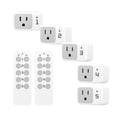 thumbnail image 1 of Wireless Remote Control Outlet, TESSAN Electrical Wall Plug with ON/Off Light Switch for Indoor String Lights, Lamps, Home Appliances, 100ft Range (2 Remotes + 5 Outlets), 1 of 7