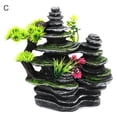 thumbnail image 2 of Flmtop Resin Simulation Mountain Rockery Aquarium Ornament Fish Tank Landscape Crafts, 2 of 9