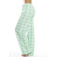 thumbnail image 2 of Wiicoznt Pajama Pants for Women Checkered Print Elastic Waist Pajama Bottoms Casual Comfy Loose Sleepwear Plus Size Full Length Pants with Pockets, 2 of 5