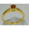 thumbnail image 3 of LBG British Made 9k Yellow Gold Natural Citrine Womens Engagement Ring - 33 size options - Size 7, 3 of 7