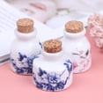 thumbnail image 6 of Ceramic Glass Dappen Dish Bottle Liquid Glitter Bowl Cup With Wood Lid Peony, 6 of 8