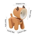 thumbnail image 2 of Lunxisen 3 Pcs Cartoon Night Light Lamp Mini deer LED Desk Lamps Cute DIY Portable Adjustable Phone Holder for Students Bedroom Bookends Room, 2 of 8