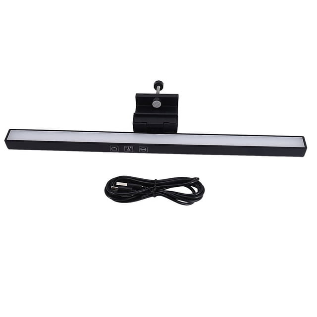Barra de Luces para Monitor Computadora PortáTil USB E-Reading Luz Trabajo LED 3 Temperatura Color Ajustable, Sin Reflejos en la Pantalla