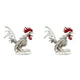 thumbnail image 1 of Ornement de Bureau en Résine Coq pour Décoration Festive Maison, 2 Pack, 1 of 8