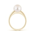 thumbnail image 2 of ANGARA Solitaire Freshwater Cultured Pearl Dome Ring in 14K Yellow Gold for Women | June Birthstone, Birthday, Anniversary, Jewelry Gift for Women | Pearl Ring, 2 of 8