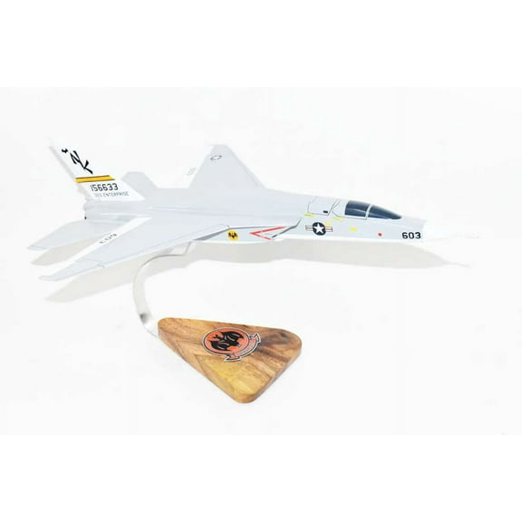 RVAH-13 Bats RA-5C USS Enterprise (1972) Vigilante Model, 1/50th (18") Scale, Mahogany, Navy