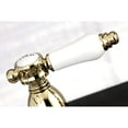 thumbnail image 4 of Kingston KB1752BPLBS Bel-Air Two-Handle 4-Hole 8" Centerset Kitchen Faucet with Brass Sprayer in Polished Brass, 4 of 7