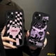 thumbnail image 2 of Para Samsung A12 A50s A04 A04s A14 A50 A30s A13 A03s A22 A31 A52s A20 A23 A33 A32 A04E A11 A02s A53 A21s A52 M32 A51 Ins Trendy Cool Checkerboard Nice Love Heart Borde Ondulado Estuche Suave, 2 of 3