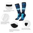 thumbnail image 3 of Rateoe Colorful Ocean Whale Pattern Women’s Knee High Crew Socks,Trouser Socks Comfortable, Breathable, Moisture-Wicking and Soft, 3 of 6
