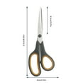 thumbnail image 2 of &Craft&Stationery Ciseaux Ménagers en Acier Inoxydable avec Poignée Non pour Diverses Pièces et Poignée Durable 2Cr13 et PP+TPR 9 Pcs, 2 of 5