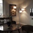 thumbnail image 2 of SUNMORY 3 Lights Floor Lamp for Living Room, 78" Tall Standing Lamp with Hanging Drum Shade, Modern Arc Floor Lamps with Heavy Base, Mid Century Arched Tree Floor Lamp for Bedroom, Office, Corner, 2 of 11