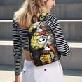 thumbnail image 5 of Goofa The Nightmare Before Christmas Pattern Durable Canvas Daypack - High-Quality Vintage Backpack, Compact & Versatile for Travel and Everyday Use-Small, 5 of 5