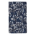 thumbnail image 1 of Balery Cherry Blossoms on Navy Background Toalla de Microfibra Premium con Estampado – 27.5x16 pulgadas, Alta Absorción, Suave y Aterciopelada, Secado Rápido, 1 of 6