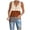 Orange, variant on Women Casual Short Sleeveless V-Neck Stripe Loose T-Shirt Blouse Tops Vest Plain T-shirts for Women
