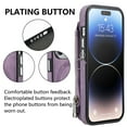 thumbnail image 4 of Mantto Wallet Case for iPhone 15 Pro Compatible with MagSafe Charging,Premium PU Leather Back Flip Card Holder Zipper Pocket Shockproof Magnetic Car Mount Anti-Scratch Phone Case,Purple, 4 of 13