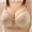 Beige, variant on Bra for Womens loopsun Woman's Embroidered Glossy Comfortable Breathable Bra Underwear No Rims