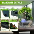thumbnail image 2 of Waterfall Fountain Indoor Mini Rockery Waterfall with Led Lights & Atomizer Indoor Fountains and Waterfalls Table Top Water Fountain for Office, Home, Bedroom Desk Decor, 2 of 8