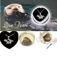 thumbnail image 2 of Sea Otter Pendant 16" Necklace Set Love Pearl Kit, Unisex Teens and Adults, Silver Color, 2 of 7