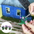 thumbnail image 4 of 3 piezas de flores en miniatura para maquetas de paisajes, materiales artificiales para arena Tulipán, 4 of 9