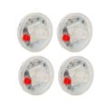 thumbnail image 4 of YSNOOWE 4 Pcs Lampe à Roue Étanche Solaire Décorative Stroboscopique Silicone Rouge Améliore la Sécurité, 4 of 8