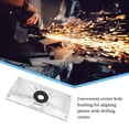 thumbnail image 4 of Router Table Insert Plate Detachable Removable Scaled Pre-drilled Plastic Rings Metal Trimming Machine Woodworking Bench Plates Accessories Black, 4 of 8