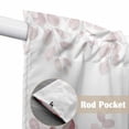 thumbnail image 4 of Spring Reddish Brown Eucalyptus Swag Valances for Windows, Kitchen Window Curtains Over Sink, Botanical Leaf Country Window Treatment Curtains for Living Room/Bedroom Curtains 2 Panel Sets 36"x45", 4 of 8