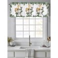 thumbnail image 2 of Curtain Valance for Windows,Elephant Tiger Giraffe Zebra Cartoon Animal Kitchen Valances Rod Pocket Short Curtains,Turtle Leaf Tropical Plant Window Treatment Panel for Bedroom Bathroom 54"x18", 2 of 7