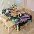 thumbnail image 5 of Pioneer Flower Floral Print Pattern Rectangle Tablecloth 60"x120",Waterproof Polyester Rectangle Table Cloth, Wipeable Spillproof Polyester Tablecloth for Dining, Camping, Indoor and Outdoor, 5 of 6