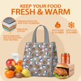 thumbnail image 5 of Baseball Items Pattern Insulated Lunch Bag for Women & Adults,Large Portable Soft Cooler Lunch Bag,Thermal Food Storage Tote with Pearl Cotton,8.66L,8.75x5.75x9.5 Inch, 5 of 6