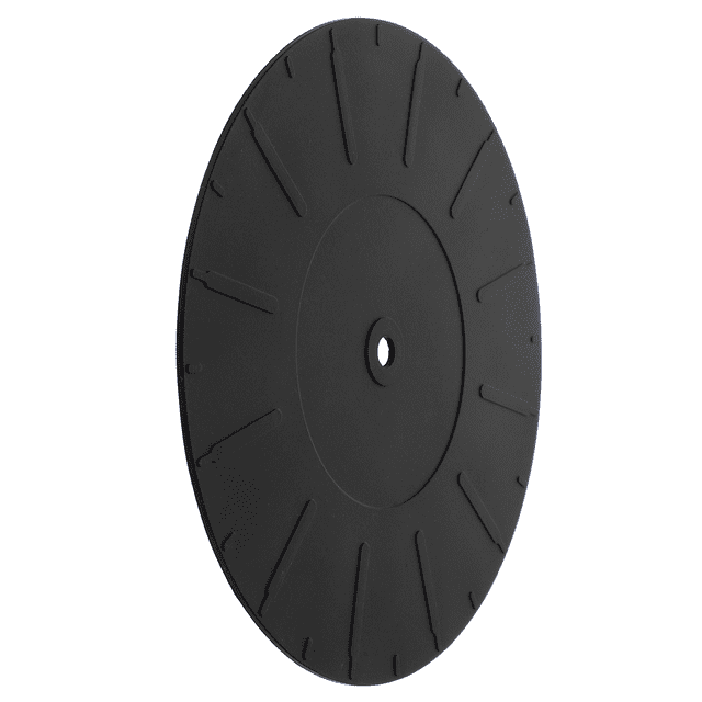 unbranded Tapete De Silicona Antiestático Para Tocadiscos En Color Negro Para Protección De Vinilos En Casa