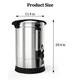 thumbnail image 2 of 100 - cup coffee urn - stainless steel thermos para hot beverages - commercial - grade hot coffee dispenser con coffee percolator - silver, 2 of 7