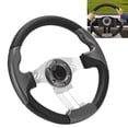 thumbnail image 4 of Club Car Steering Wheel, Fixed Installation Leather Steering Wheel Wide Application Ergonomic Reliable  For Modification, 4 of 8