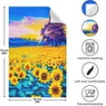 thumbnail image 3 of GZHJMY Oil Painting Sunflowers Kitchen Towels Set of 1 Dishcloths Hand Towels Tea Towels Ultra Absorbent for Cleaning Washing Drying Dishes Tableware 28'' x 18'', 3 of 7