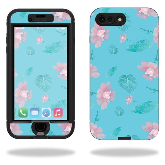 MightySkins LIFIP7PLNUD-Water Flowers Skin for Lifeproof Nuud iPhone 7 Plus Sticker Wrap Cover Sticker - Water Flowers