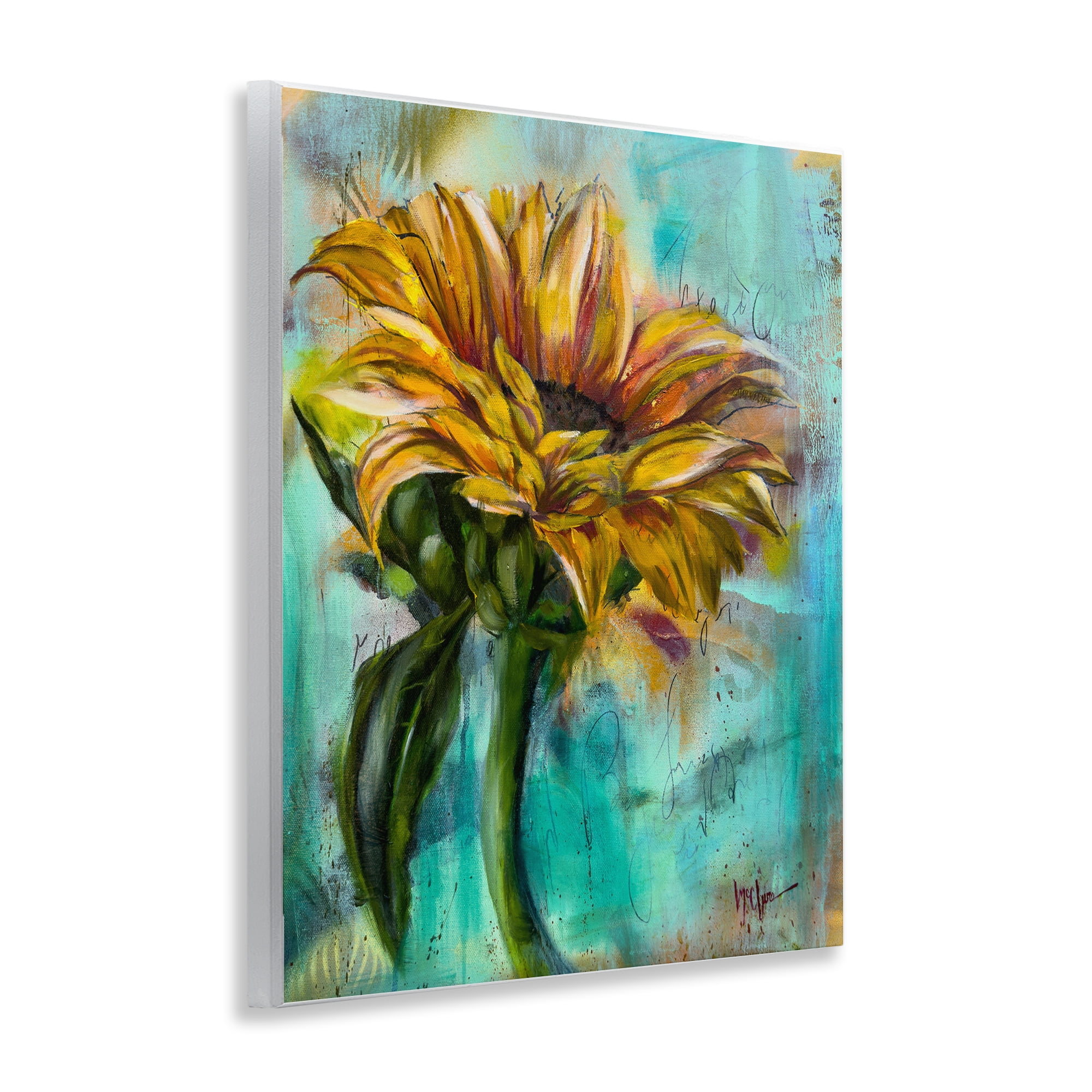 Stupell Industries End Of Summer Sunflower Plants & Flowers Painting Unframed Art Print Wall Art, 11 x 14